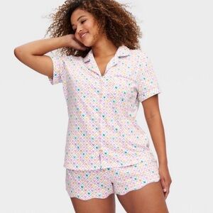 Roller Rabbit x Target Geo Hearts Pajama Set